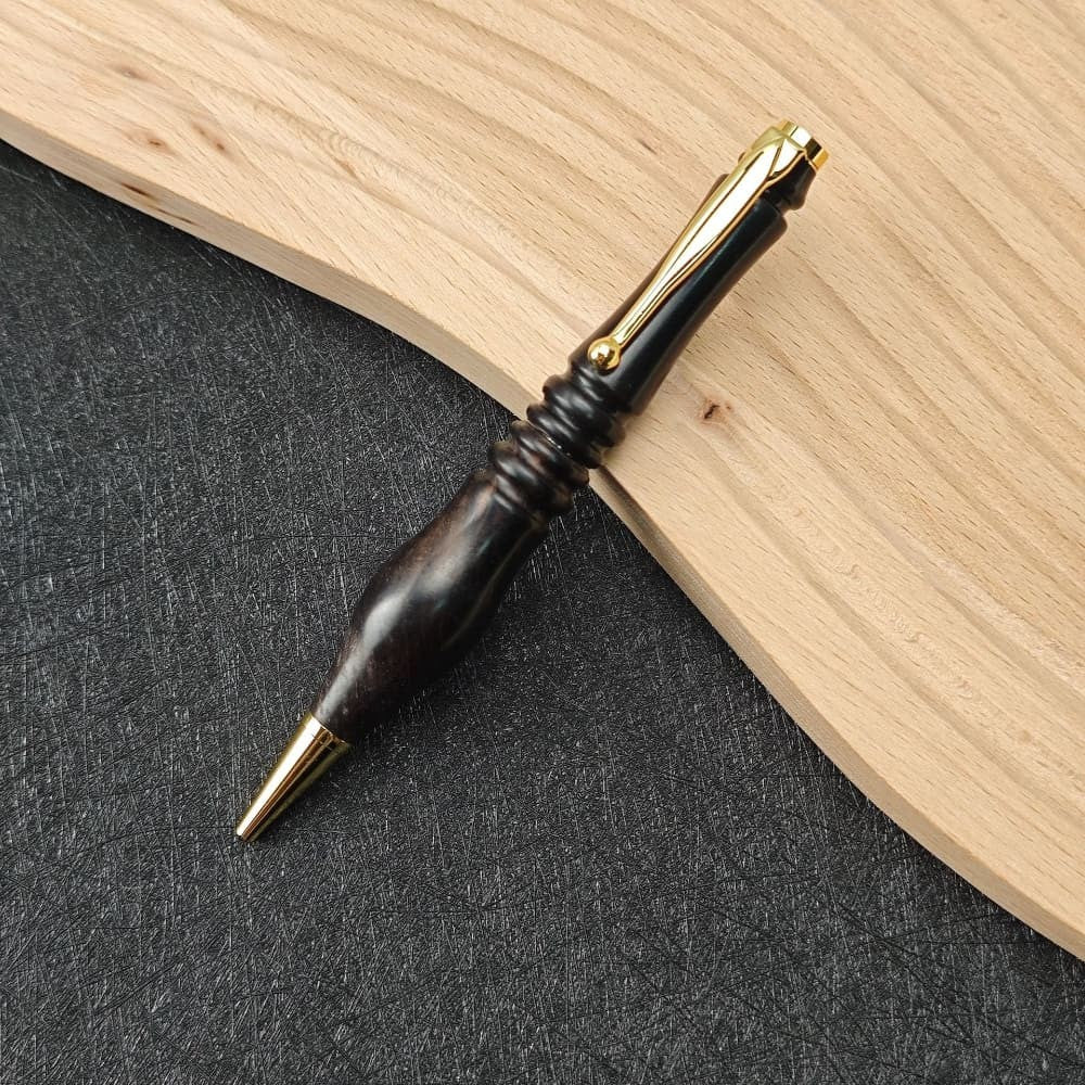 Ebony Wood Click Ballpoint Pen Creative Gift Wooden Pen Customizable Handmade