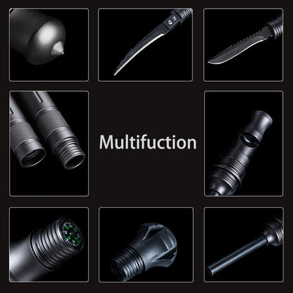Multifunctional Aluminum Hiking Poles Portable Outdoor Trekking Walking Stick