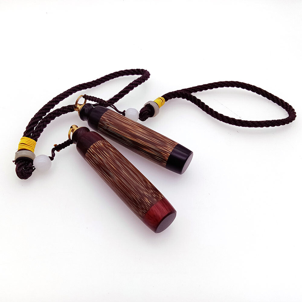 Wooden Craft Mini Bottle With Spoons Keychain Necklace Vials for Storing Herbs
