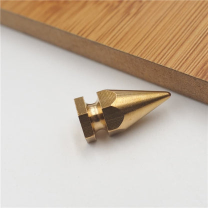 20pcs Solid Brass Pyramid Spikes Punk Rivets Studs Dog Collar Leather Craft DIY