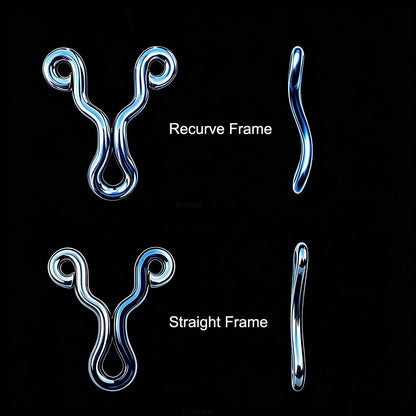 Mirror Stainless Steel Slingshot Handmade Flat/Recurve Fits Round & Flat Bands
