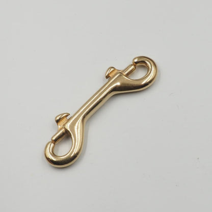 Solid Brass Double End Hook Buckle Heavy Duty Bag Connector Pet Leash Snap Clip