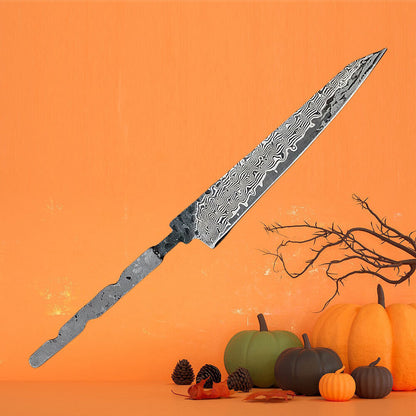 Kitchen Fruit Knife Blank Outdoor Blade DIY Tool Home Hobby Vg10 Damascus Steel