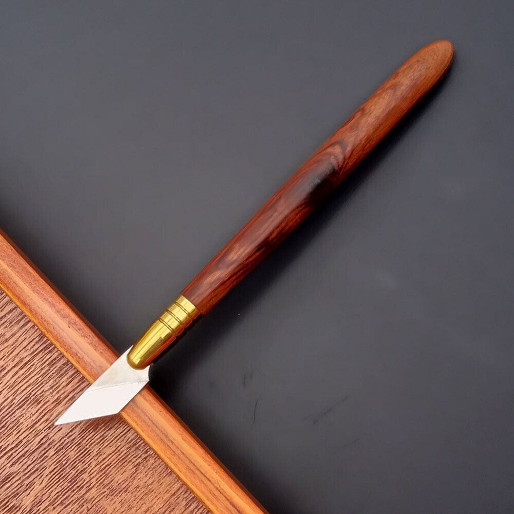 Leather Craft Bevel-Point Edge Knives Wooden Carving Pen Knife Cutting Tools Diy