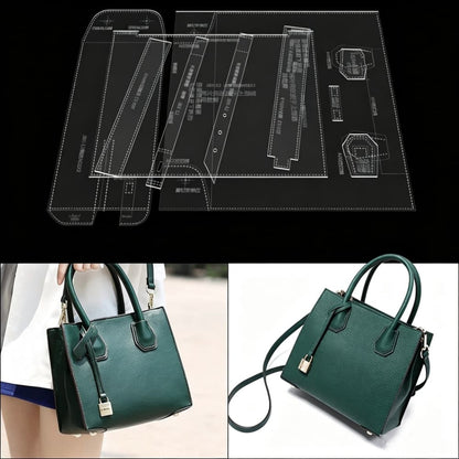 DIY 2mm Thickness Acrylic Templates for Leather Shoulder Crossbody Tote Bags