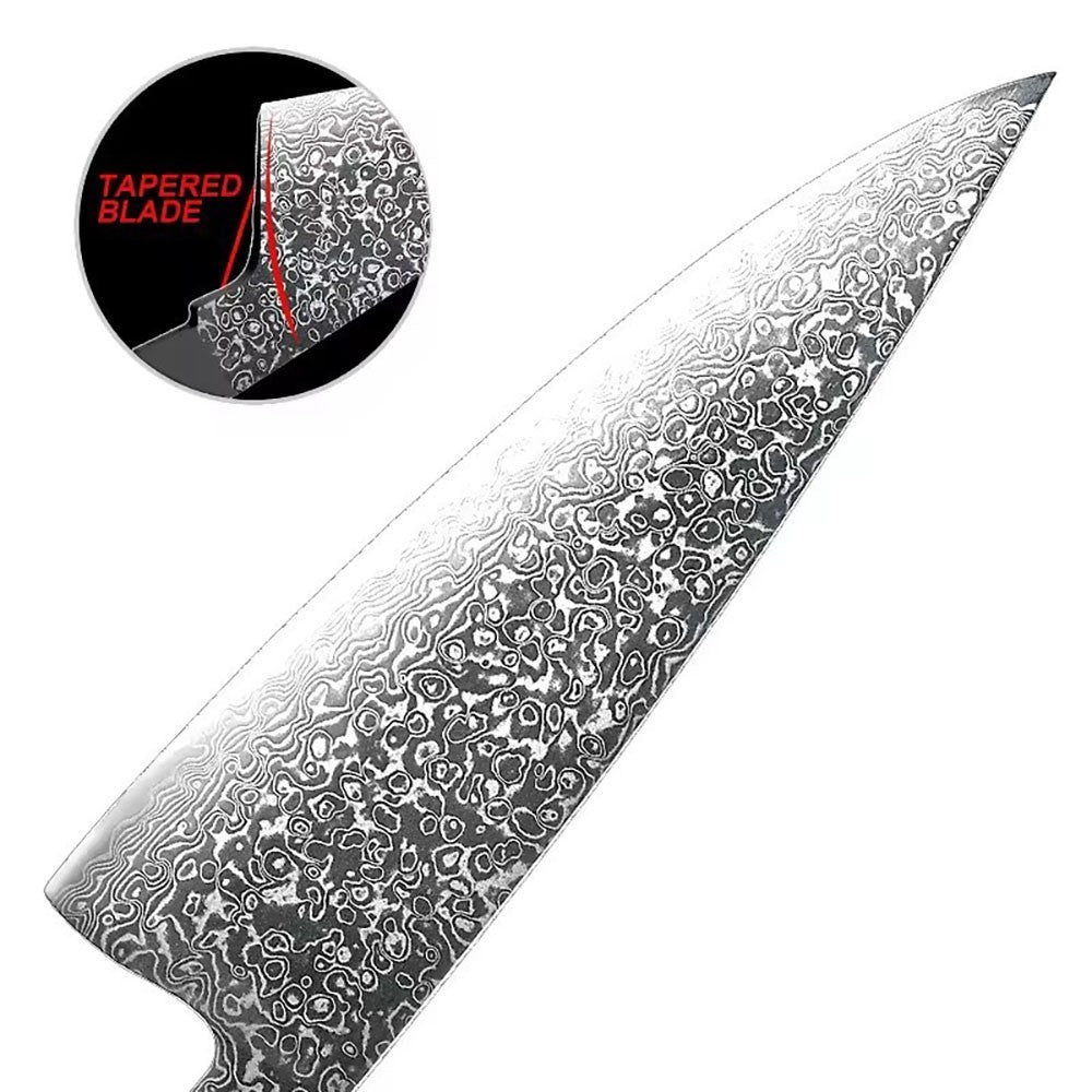 VG10 Damascus Steel Chef Knife Blank Blade DIY Home Hobby Kitchen Tools Material