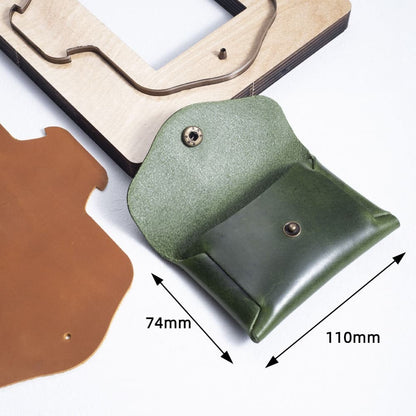 Japanese Steel No Sew Cutting Die Template for Leather Card Case Coin Purse DIY