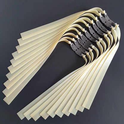 10pcs Elastic Natural Latex Flat Rubber Band 1~2.0mm Hunting Slingshot Catapults