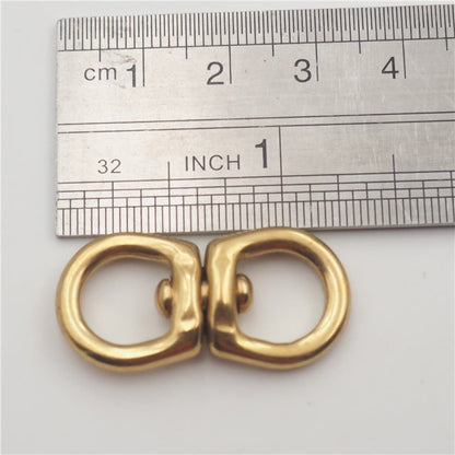 Solid Brass Swivel Figure 8 Ring Pet Leash Connector Bag Strap Hardware Link DIY