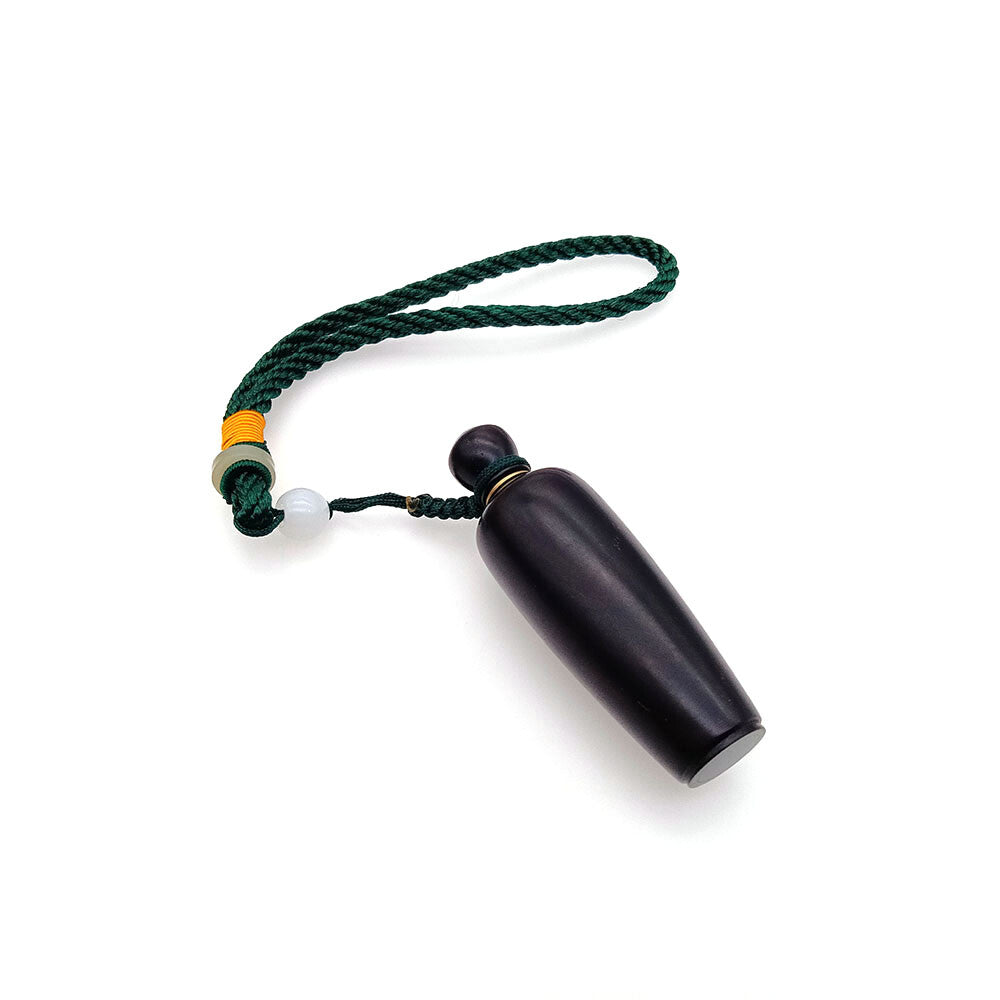 Wooden Craft Mini Bottle With Spoons Keychain Necklace Vials for Storing Herbs