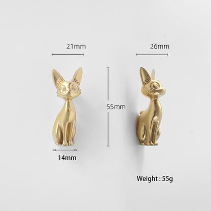Animal Brass Cabinet Drawer Pull Handle Wardrobe Cupboard Furniture Hardware