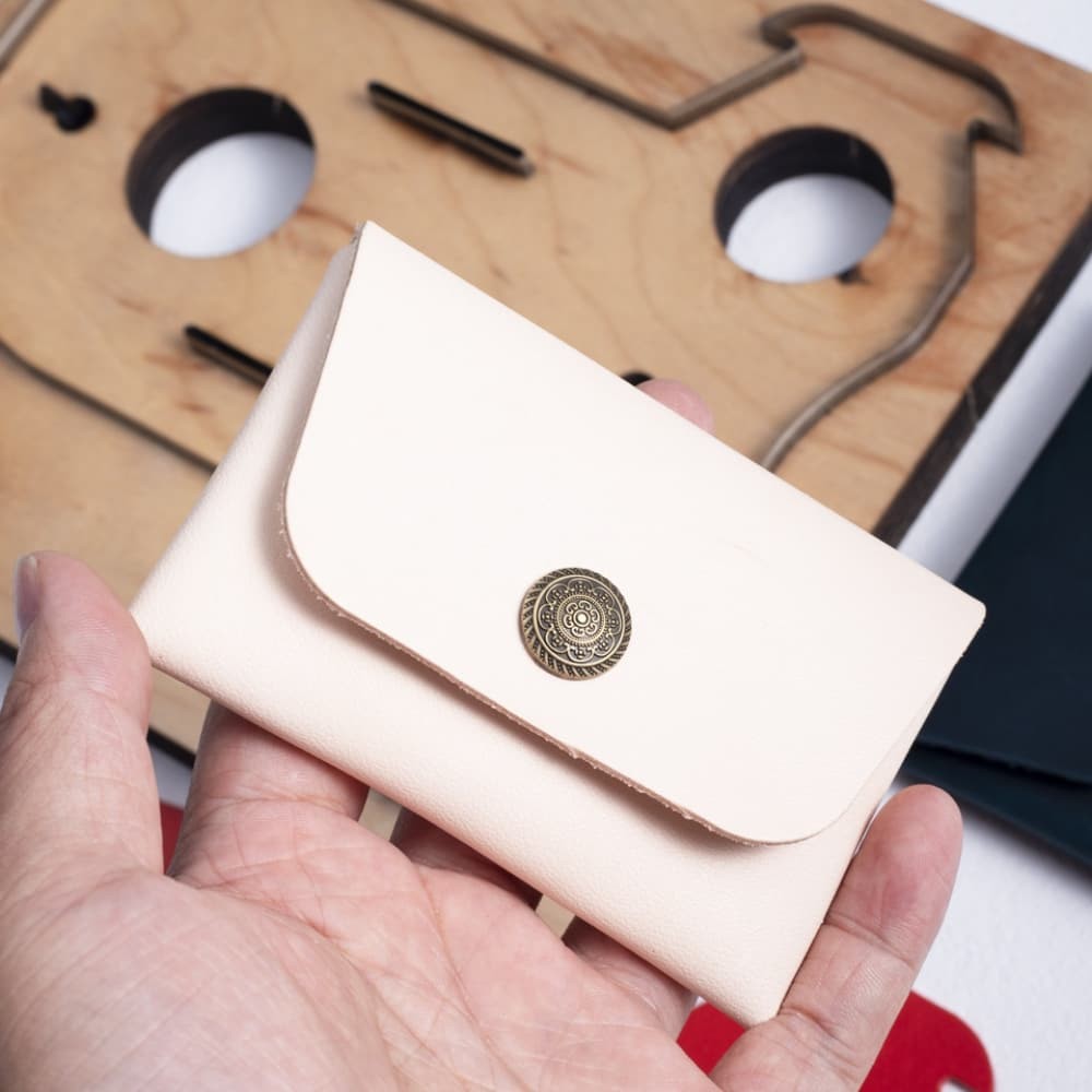 Japanese Steel No Sew Cutting Die Template for Leather Card Case Coin Purse DIY