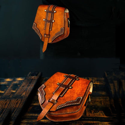 DIY Leather Knight Waist Bag Acrylic Pattern Template Craft Design Mold Tool