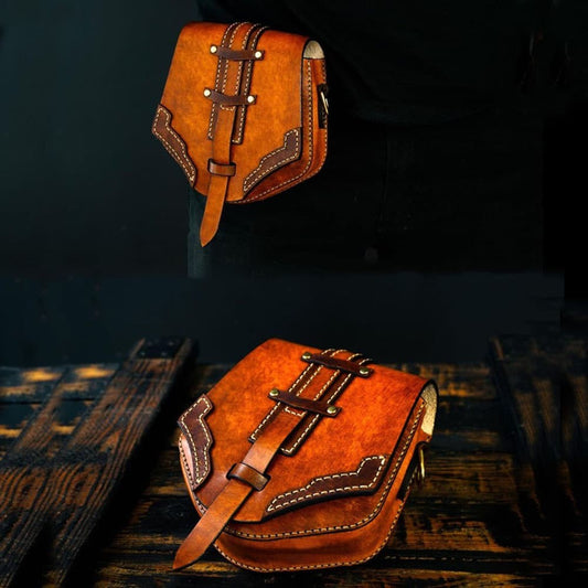 DIY Leather Knight Waist Bag Acrylic Pattern Template Craft Design Mold Tool