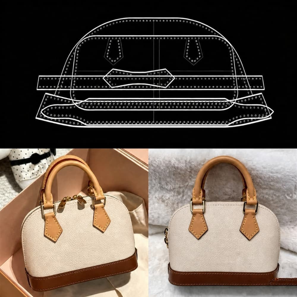 Acrylic Shell Bag Pattern Leather DIY Shoulder Crossbody Template Cut Free