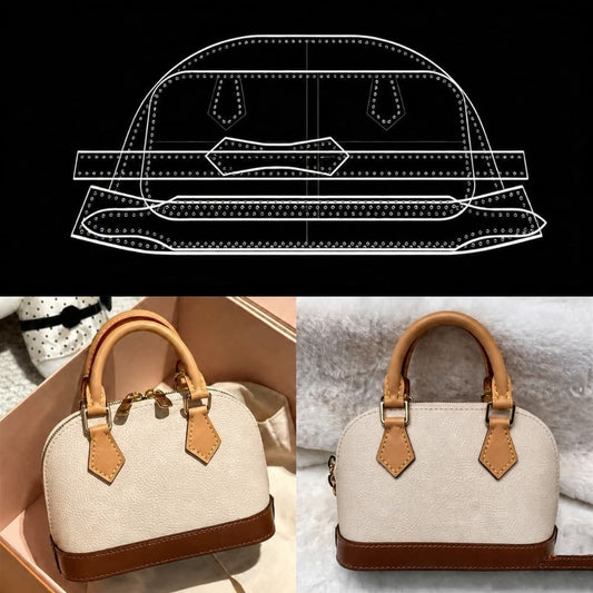 Acrylic Shell Bag Pattern Leather DIY Shoulder Crossbody Template Cut Free