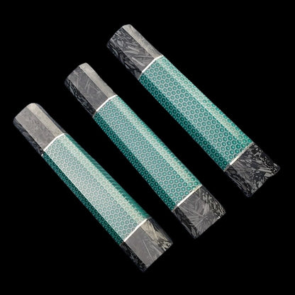 Japanese Style Octagonal Carbon fiber Turquoise Handle Making Chief Knife Diy