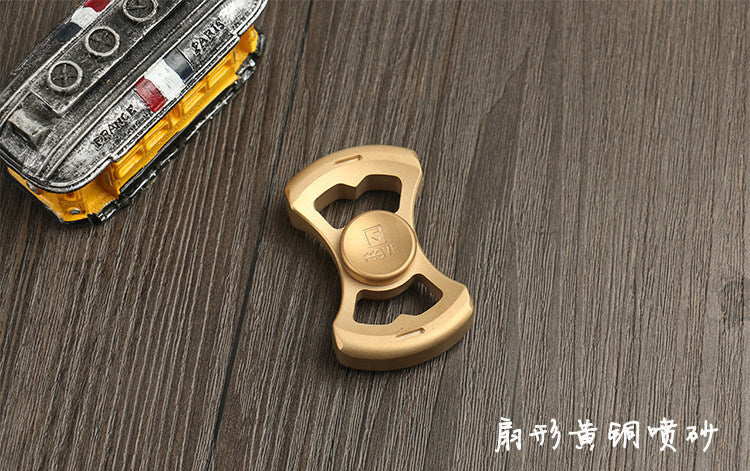 FEGVE Fidget Hand Spinner Titanium/Brass Alloy Finger focus Toy EDC Gift