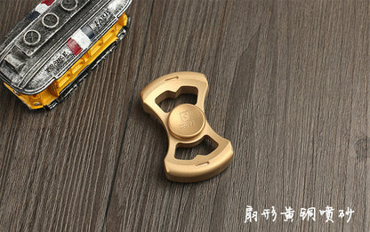 FEGVE Fidget Hand Spinner Titanium/Brass Alloy Finger focus Toy EDC Gift