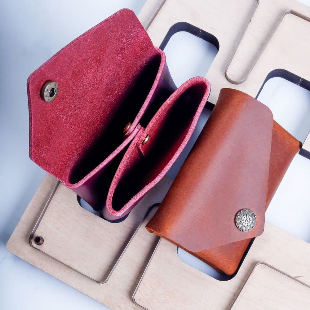 Japanese Steel No Sew Cutting Die Template for Leather Card Case Coin Purse DIY