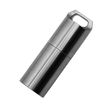 Titanium Mini Kerosene Lighter Waterproof Keychain Pendant Portable EDC Gift