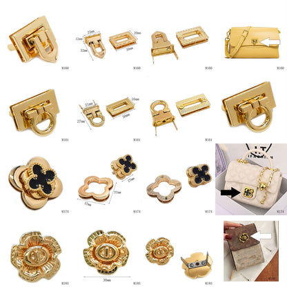 Metal Clasp Lock Suitcase Bag Parts Hasp Buckle Leather Craft Accessories Supply