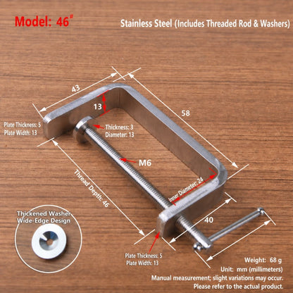 High Quality Stainless Steel G Clamp Leather Craft Woodwork C Joiner DIY Tools
