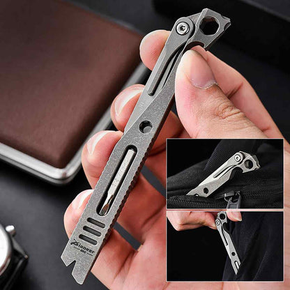 Titanium Multifunction ScrewDriver Bottle Opener Knife Portable Outdoor EDC Tool