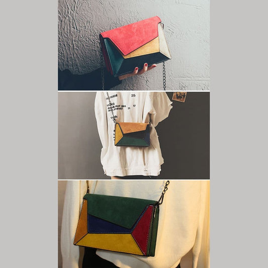 Handmade DIY Ladies Shoulder Bag Acrylic Pattern – Accordion Design Template