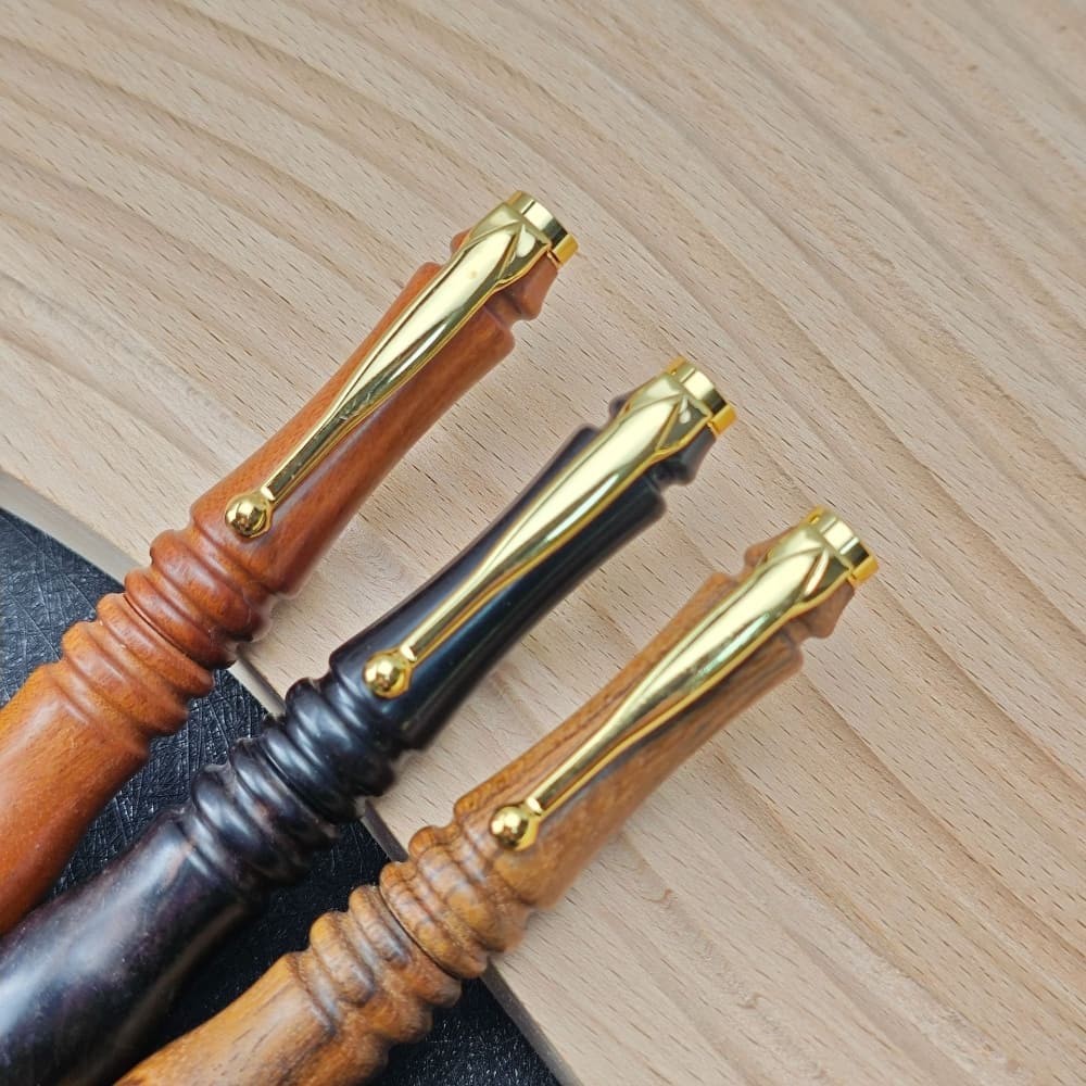 Ebony Wood Click Ballpoint Pen Creative Gift Wooden Pen Customizable Handmade