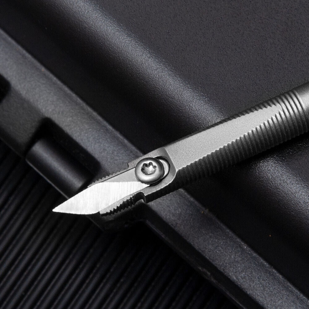 Mini Titanium Alloy Utility Pen Knife Keychain Portable EDC Blade Replaceable