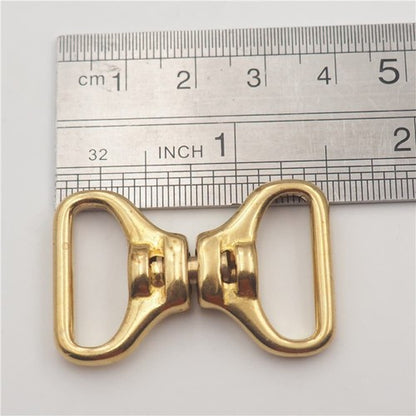Solid Brass Swivel Figure 8 Ring Pet Leash Connector Bag Strap Hardware Link DIY