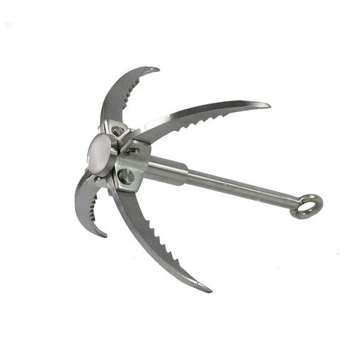 New Style Outdoor Climbing Folding Carabiner Steel Grappling Hook Survival Toos