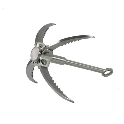 New Style Outdoor Climbing Folding Carabiner Steel Grappling Hook Survival Toos