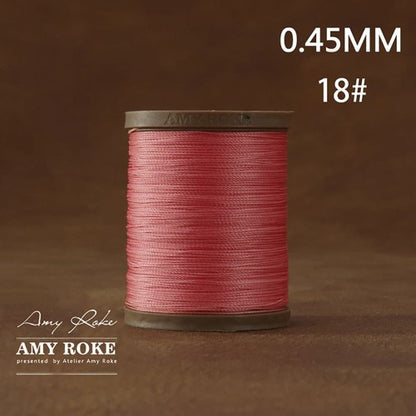 Professional High Quality Amy Roke Waxed Polyester Thread 045mm for Leather Hand Stitching DIY Craft Accessory