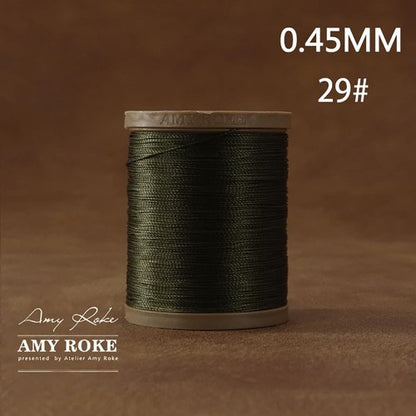Professional High Quality Amy Roke Waxed Polyester Thread 045mm for Leather Hand Stitching DIY Craft Accessory