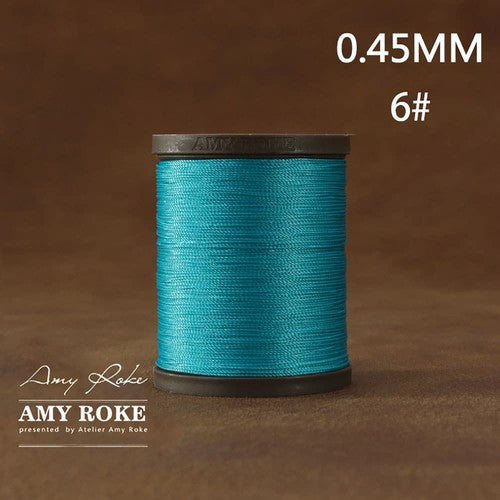 Professional High Quality Amy Roke Waxed Polyester Thread 045mm for Leather Hand Stitching DIY Craft Accessory