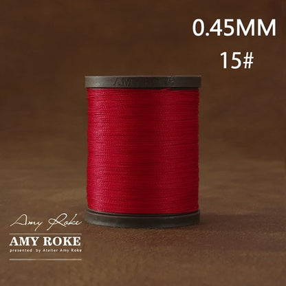Professional High Quality Amy Roke Waxed Polyester Thread 045mm for Leather Hand Stitching DIY Craft Accessory
