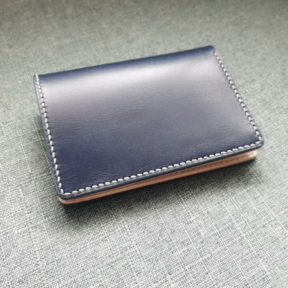 Handmade Vegetable Tanned Leather Long Wallet Genuine Cowhide Card Case Custom