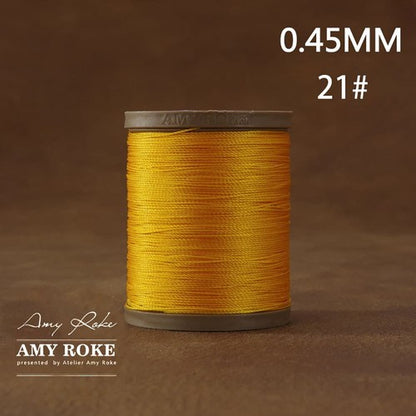 Professional High Quality Amy Roke Waxed Polyester Thread 045mm for Leather Hand Stitching DIY Craft Accessory