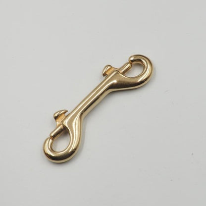 Solid Brass Double End Hook Buckle Heavy Duty Bag Connector Pet Leash Snap Clip