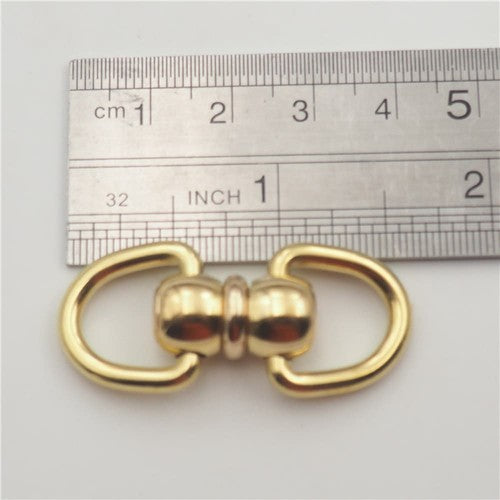Solid Brass Swivel Figure 8 Ring Pet Leash Connector Bag Strap Hardware Link DIY