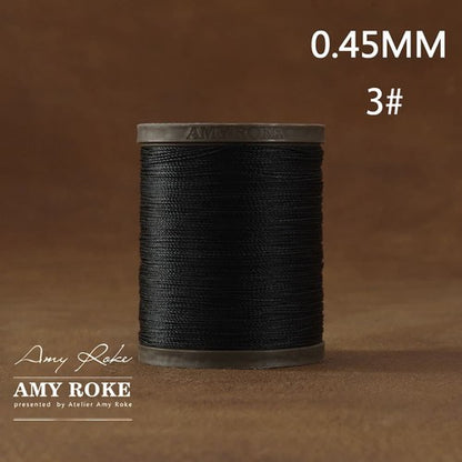 Professional High Quality Amy Roke Waxed Polyester Thread 045mm for Leather Hand Stitching DIY Craft Accessory