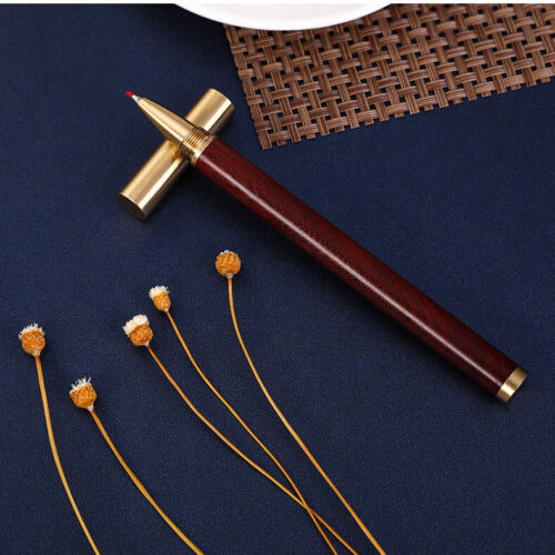 Custom Made Retro Solid Brass Sandalwood Craft Pen Ball Point Pen EDC Gift