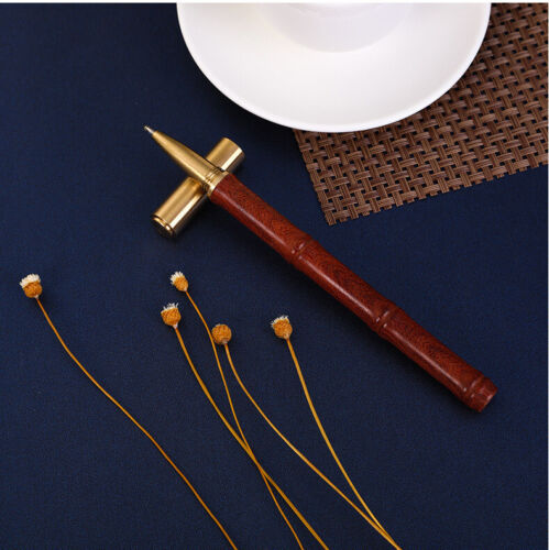 Custom Made Retro Solid Brass Sandalwood Craft Pen Ball Point Pen EDC Gift