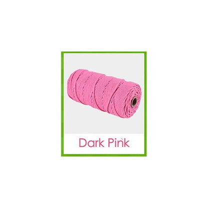 3mm Colorful Cotton Cord Twisted Macrame Rope Handmade Craft String Textile Diy