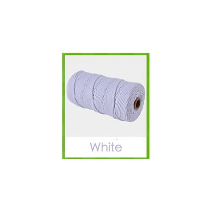 3mm Colorful Cotton Cord Twisted Macrame Rope Handmade Craft String Textile Diy