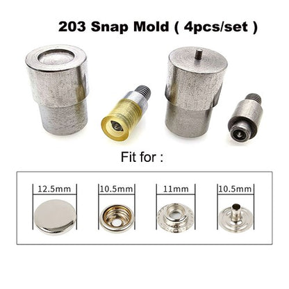 Manual Button Installation Machine Mute Stamping Snap Rivets Eyelet Mold Tools