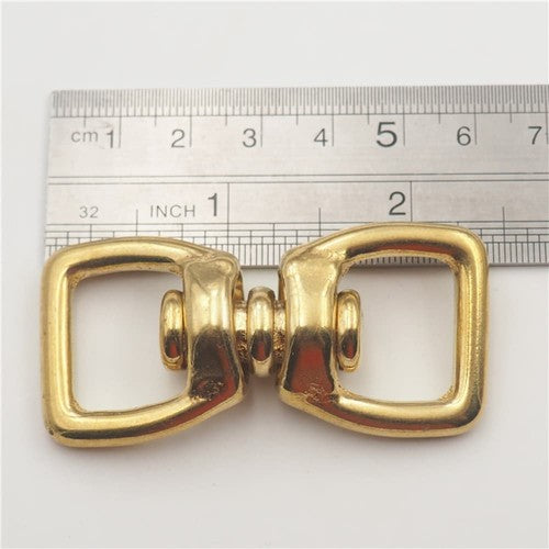 Solid Brass Swivel Figure 8 Ring Pet Leash Connector Bag Strap Hardware Link DIY