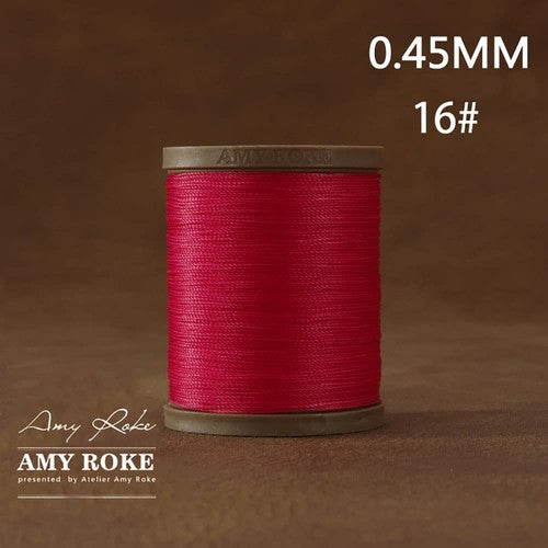 Professional High Quality Amy Roke Waxed Polyester Thread 045mm for Leather Hand Stitching DIY Craft Accessory